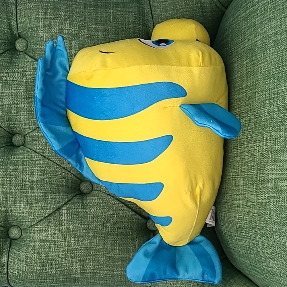 Disney's The Little Mermaid Flounder Plush - Picture 2 of 5